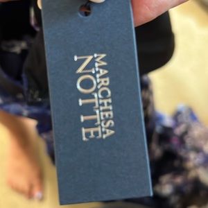 Blue flower cocktail dress